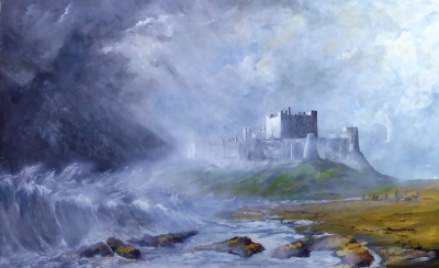 Bamburgh Castle Storm      Ref. SN 0438   SOLD   Why not request a commission?