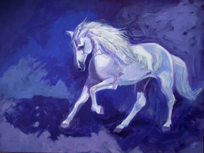 The white horse