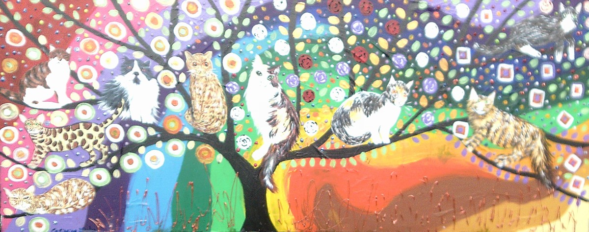 The Colourful Tree of Life with Quirky Cats