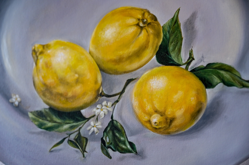 lemons on a plate