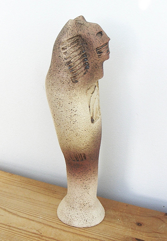 Tefnut - Lioness Headed Ancient Egyptian Goddess - Ceramic Sculpture