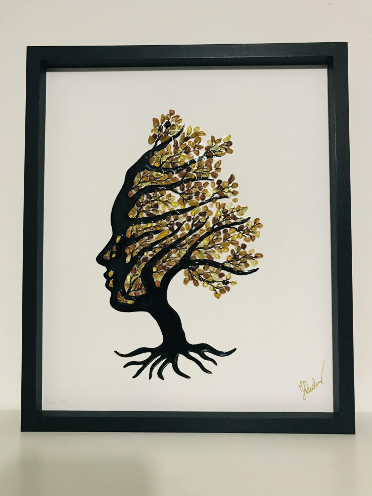 FACE TREE BALTIC AMBER ART