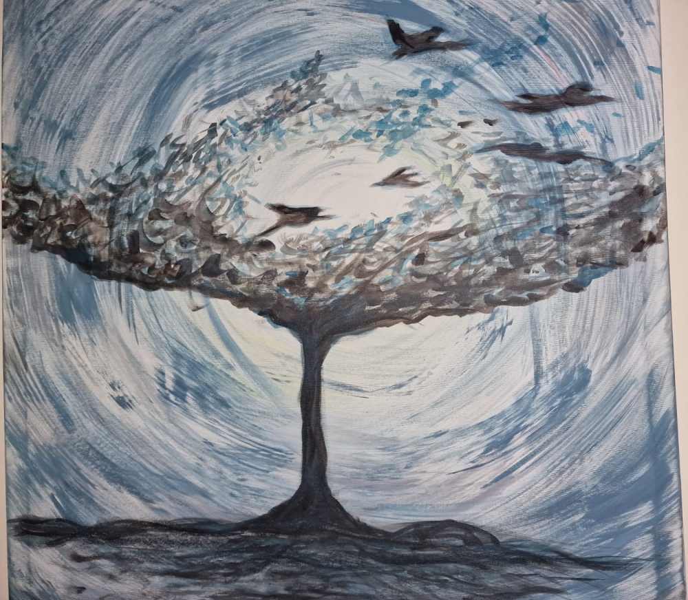 The blue tree