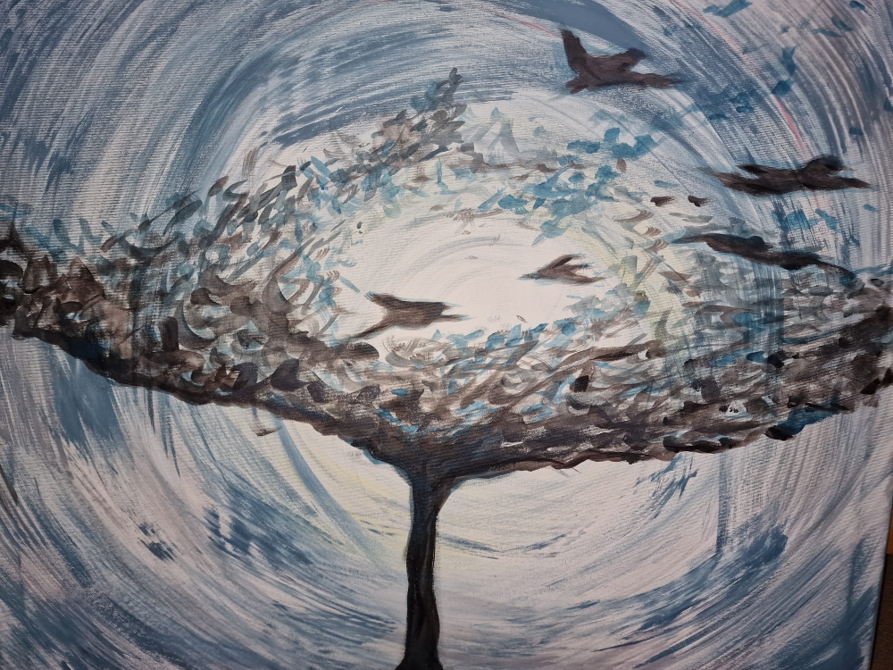 The blue tree