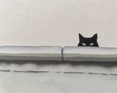 Cat On The Garage
