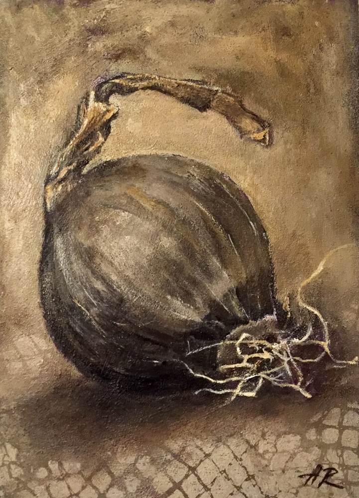 Onion Still Life Painting