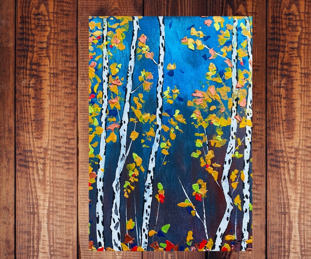 Birch Tree with mix leaves 119