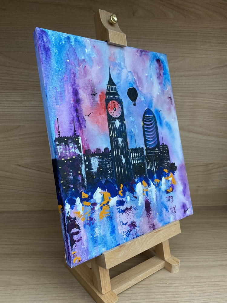 London Night Skyline Art 397