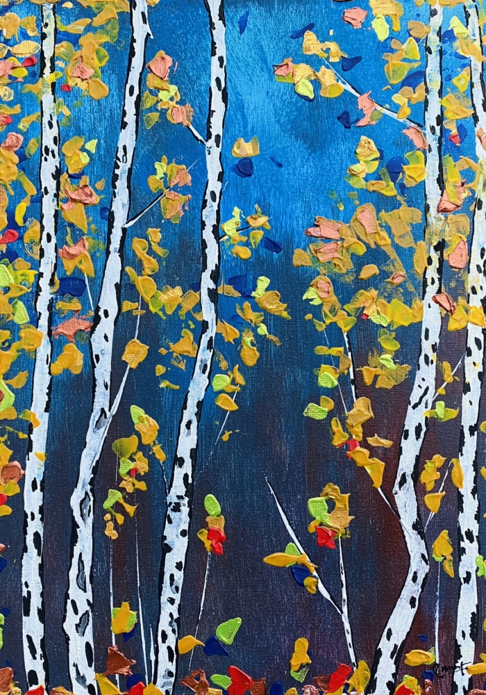 Birch Tree with mix leaves 119