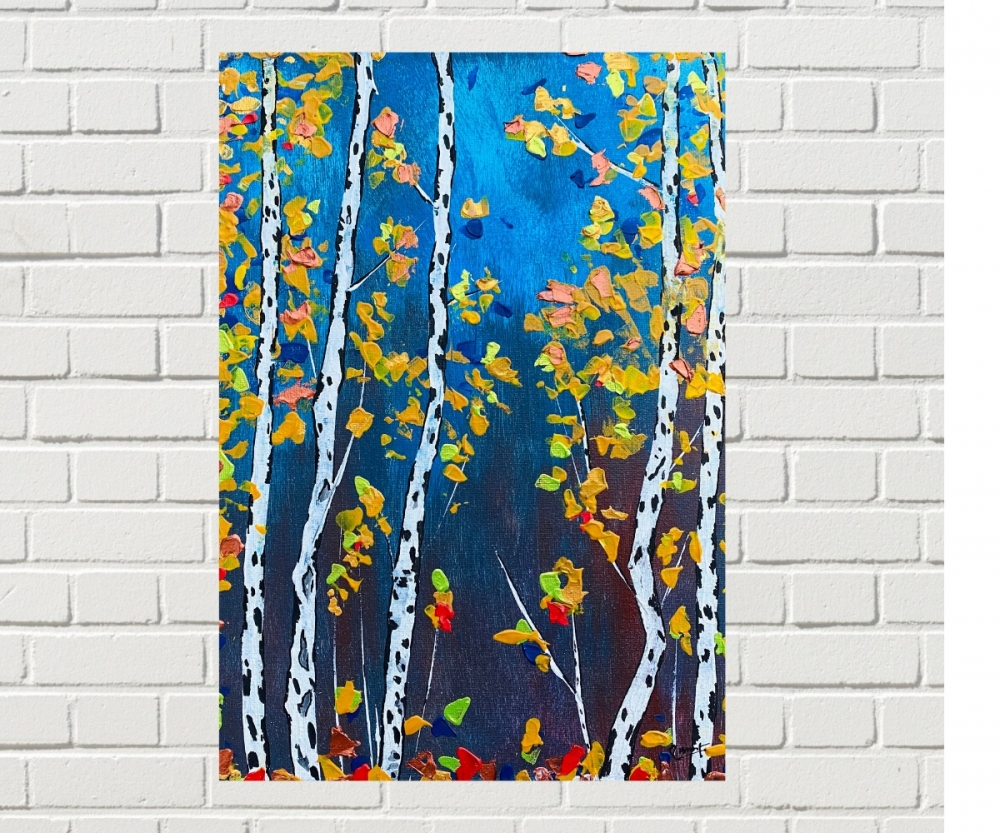 Birch Tree with mix leaves 119