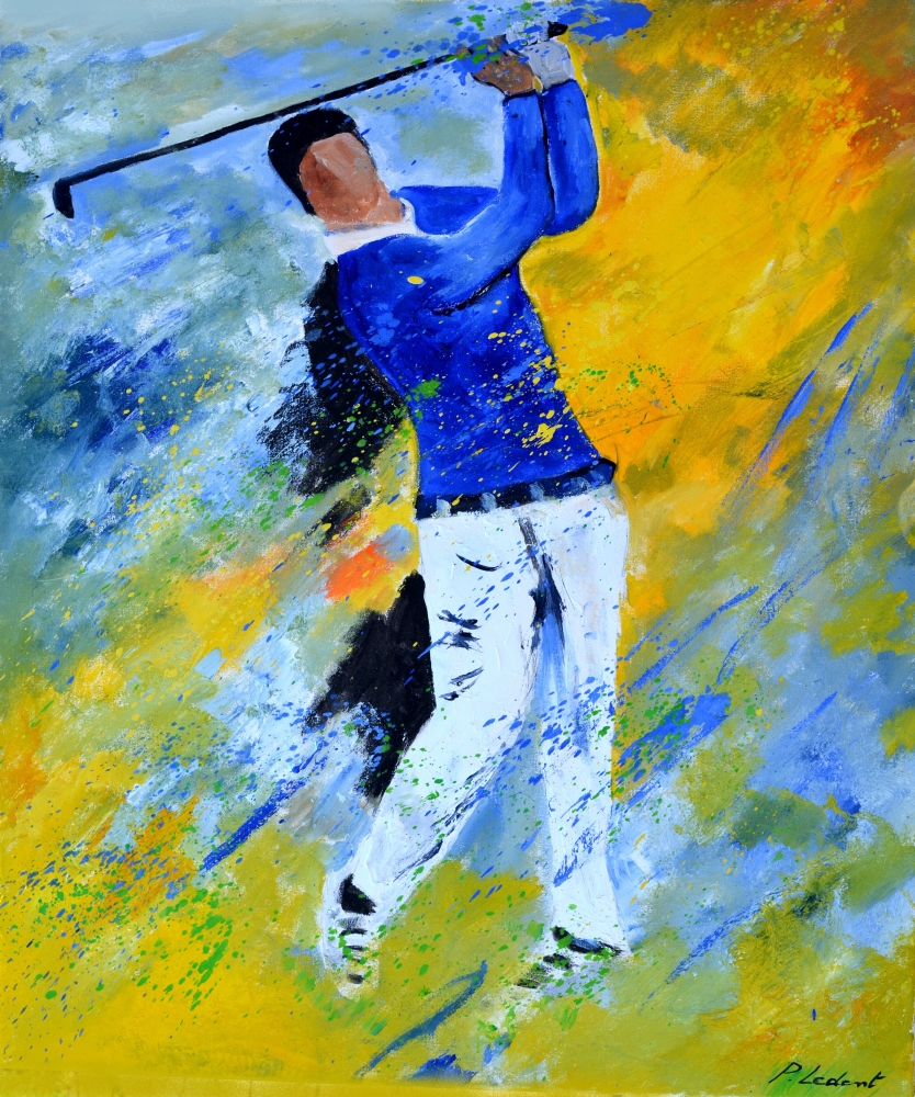 A golf player