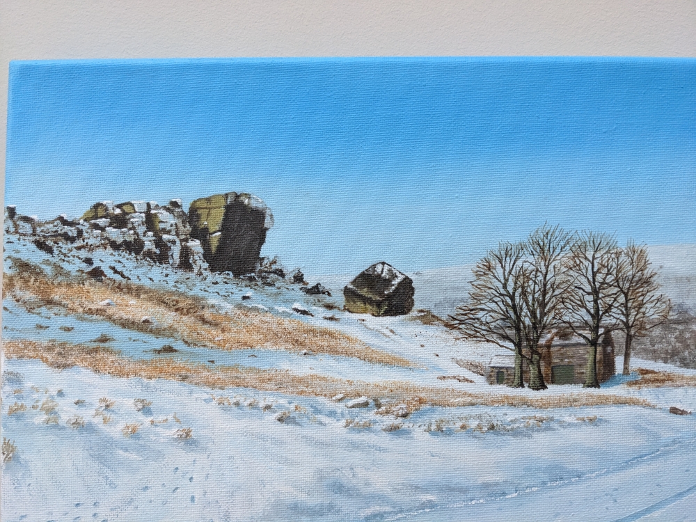  Snowy Cow & Calf Rocks