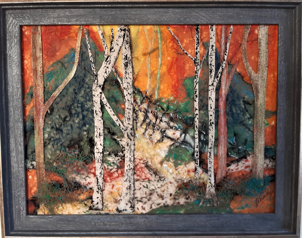 Sunset through the trees