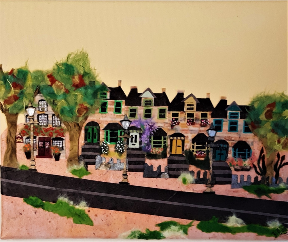 Up the hill to the Pub