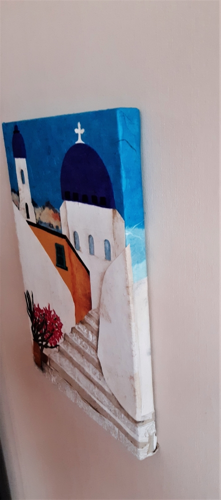 Up the steps to the Church