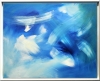 Summersky - abstract painting in frame