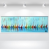 Coloured Summer - abstract sailboats in frame