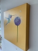 Hummingbird and Allium ~ on Gold