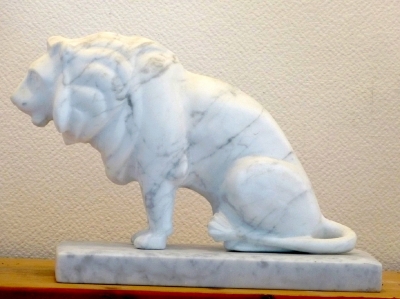Carrara Marble Wild Animal - lion 4 