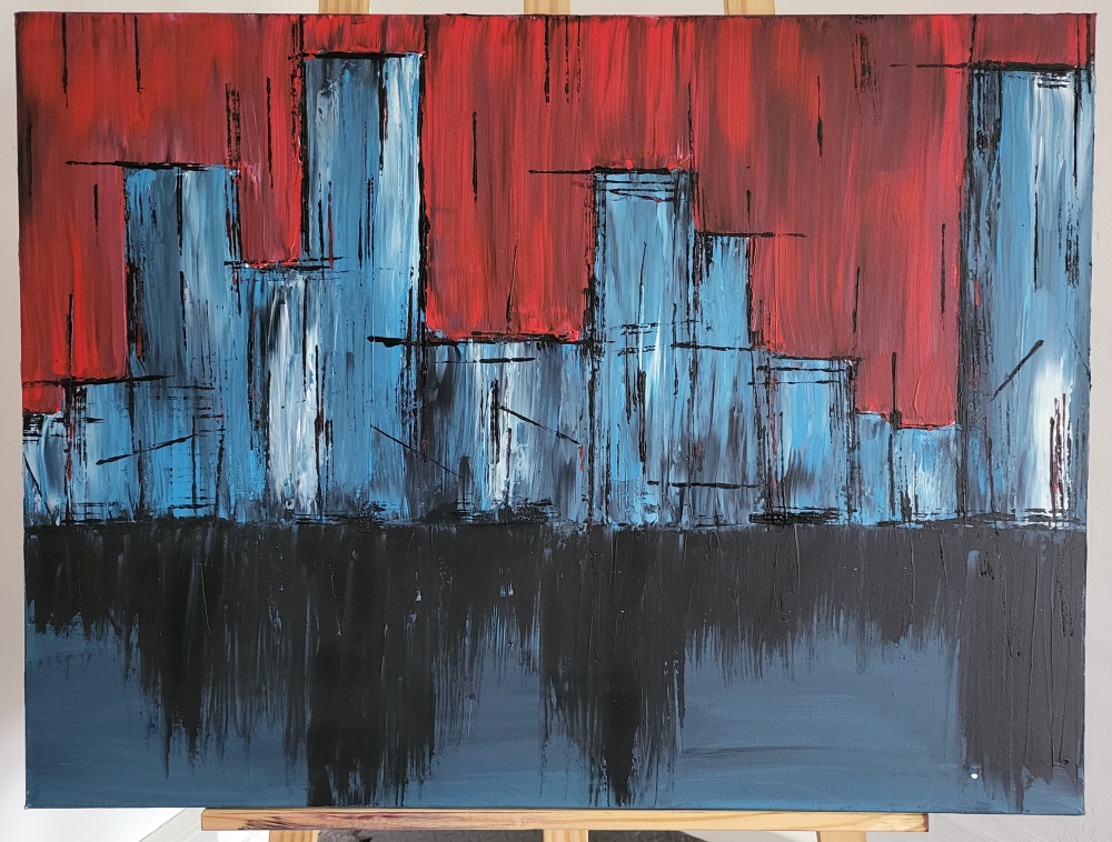 Acrylic painting -  Downtown