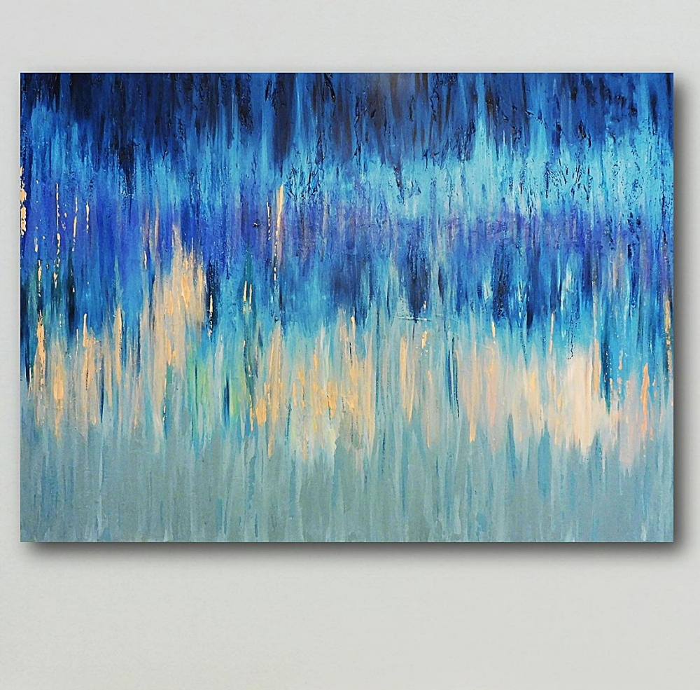 OUR ENERGY - blue abstract painting