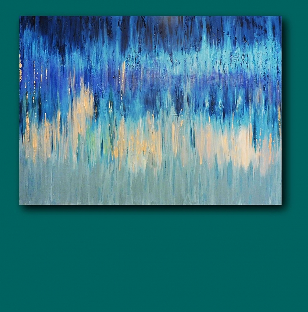 OUR ENERGY - blue abstract painting