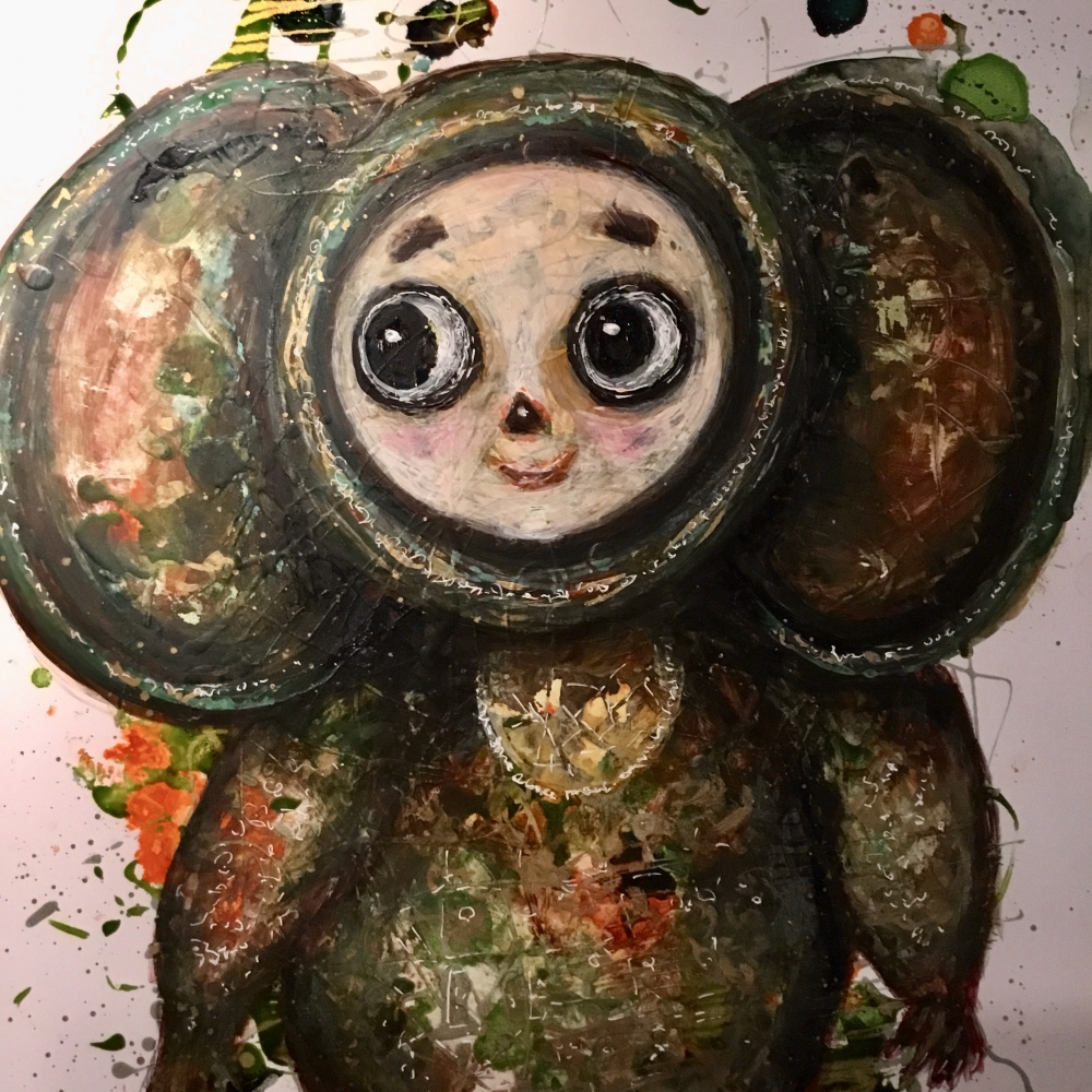 Cheburashka painting 