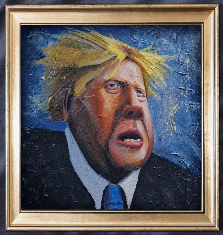 Boris Johnson caricature