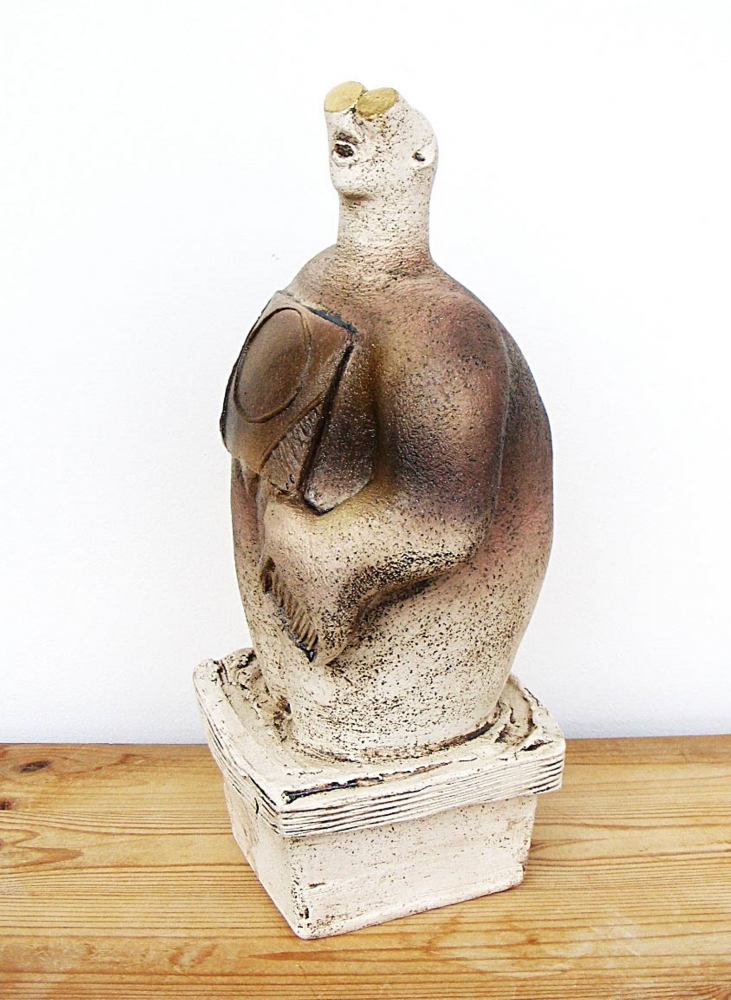 Stargazer Figure - Looking At Betelgeuse - Ceramic Sculpture