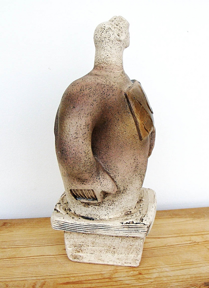 Stargazer Figure - Looking At Betelgeuse - Ceramic Sculpture