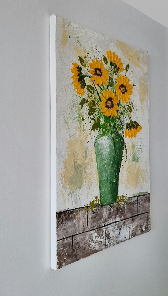 Vase with Sunflowers 