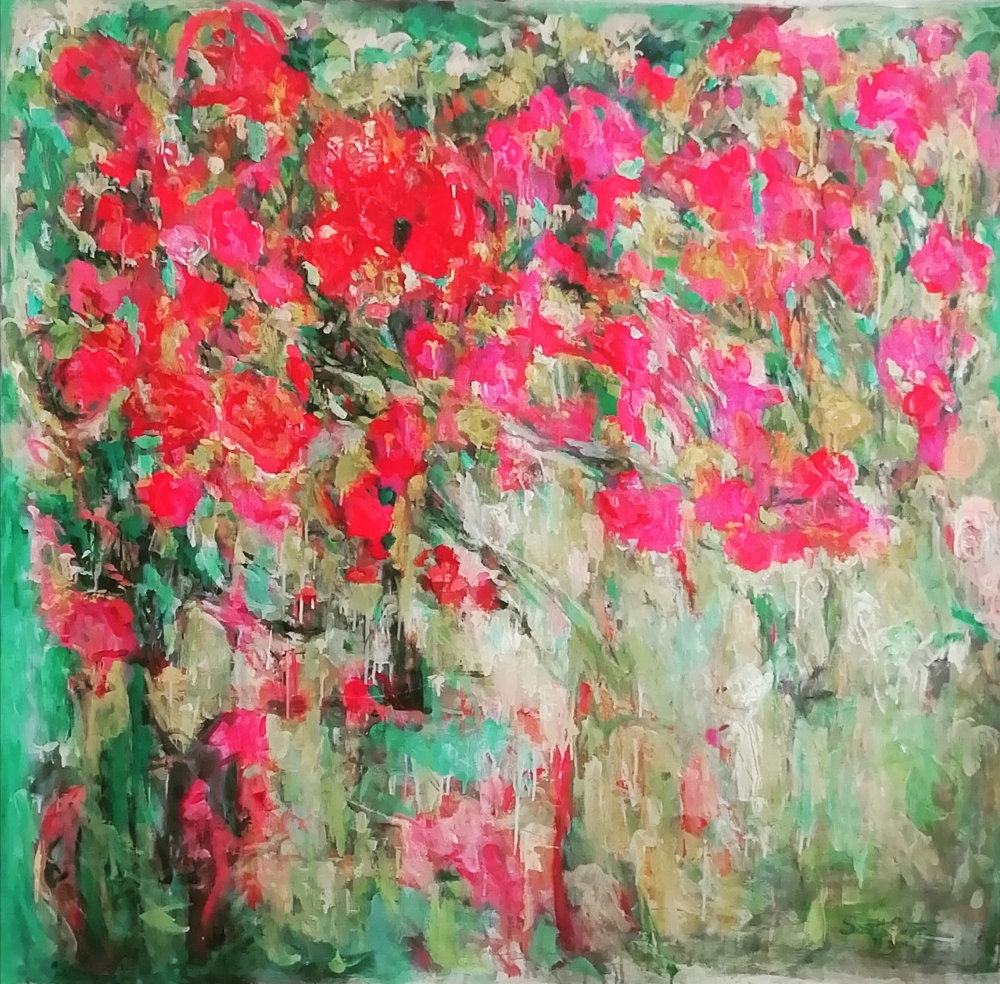 Bougainvillea 145cm x 145cm x 3.8cm