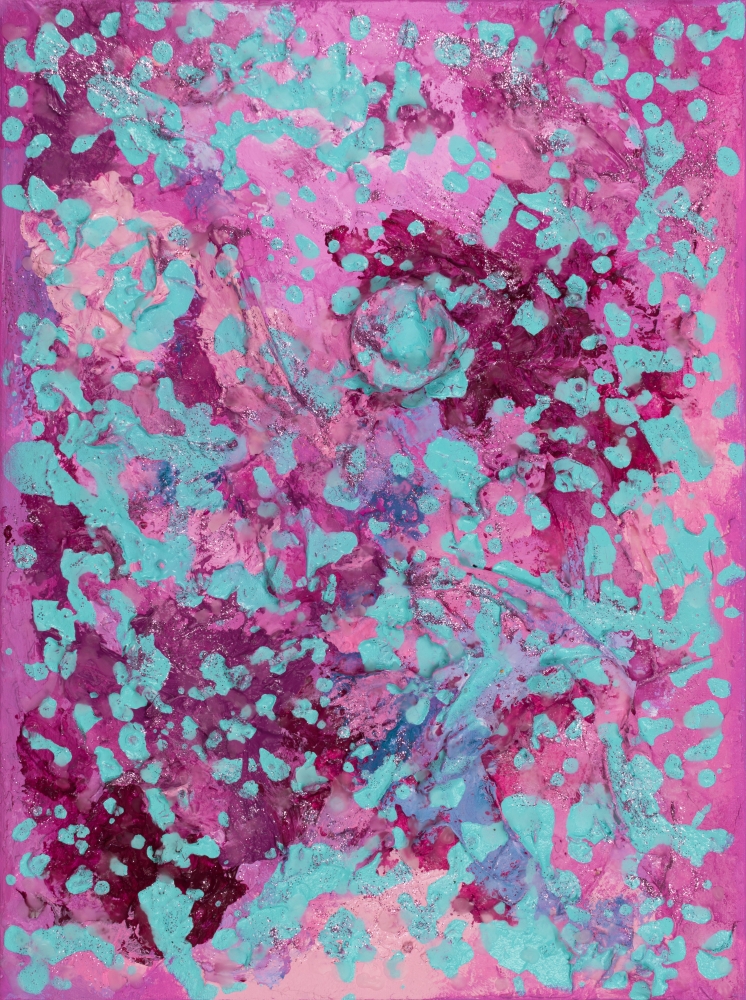 famous splatter art, fluid acrylic painting