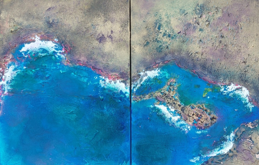 Far Away- Diptych 