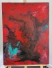 Modern abstract art - red mood