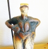 Sentinel Figure - Watching for Serenity - Ceramic Sculpture