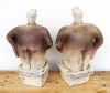 Pair of Stargazer Figures - Looking At Orion - Ceramic Sculpture