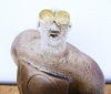 Stargazer Figure - Looking At Betelgeuse - Ceramic Sculpture