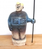 Sentinel Figure - Watching for Compassion - Ceramic Sculpture