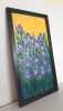 Garden Iris acrylic painting on canvas
