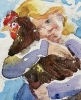 Girl With A Hen