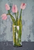 Vase with Pink Tulips