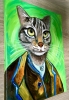 Cat Vincent Van Gogh inspired by His Self-portrait