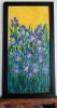 Garden Iris acrylic painting on canvas