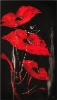 Red Poppies - abstract flower painting