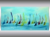 Segeltörn- abstract sailboat painting