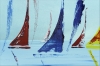 Segeltörn- abstract sailboat painting