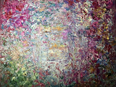 Spring fantasy oil painting 