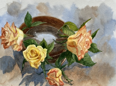 ROSES IN A BOWL 