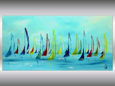 Segeltörn- abstract sailboat painting